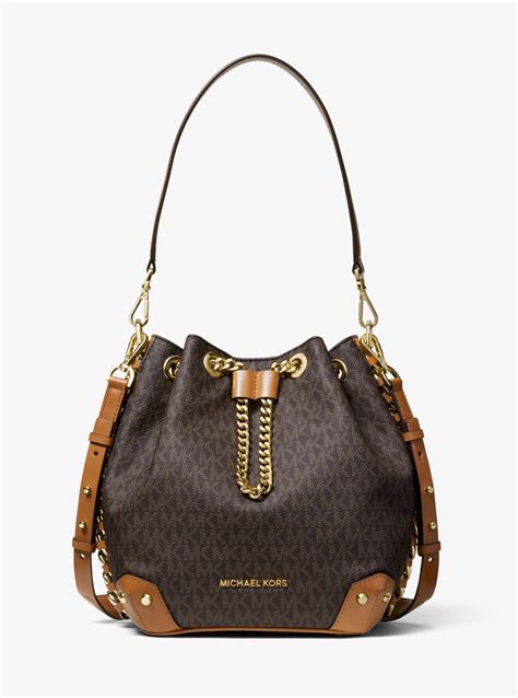 MICHAEL Michael Kors Alanis Medium Logo Bucket Bag